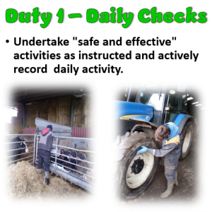 Duty 1 Daily Checks