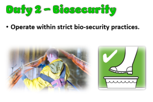 Duty 2 Biosecurity