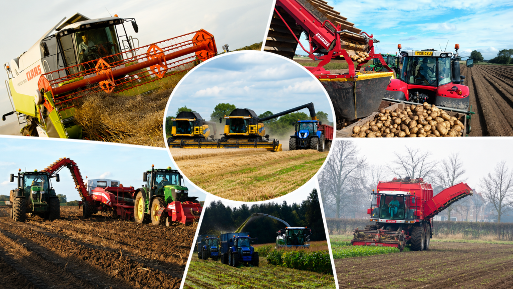 Harvesting Different Crops