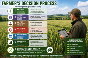 Steps involved in choosing crop varieties