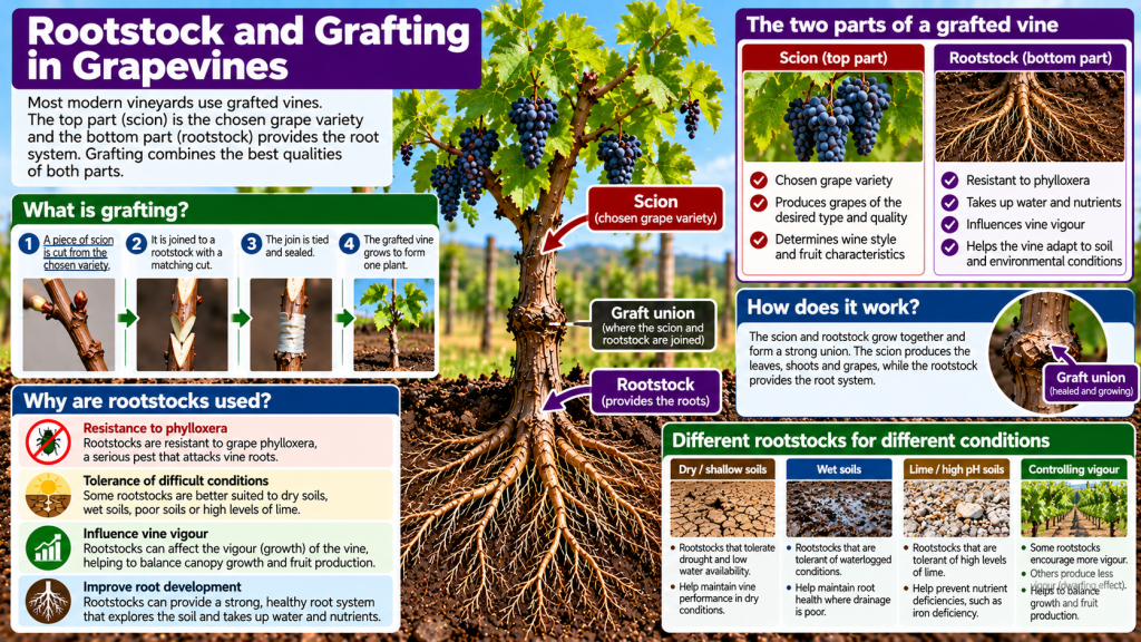 Grapevine Rootstocks and Grafting